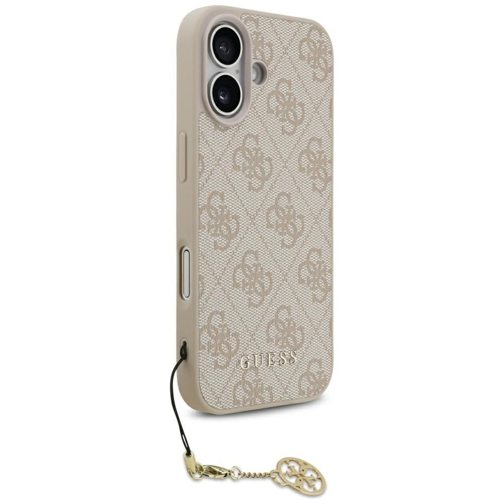 MagSafe Hülle für Apple iPhone 17, Guess, 4G Charm Cradle, Rosa