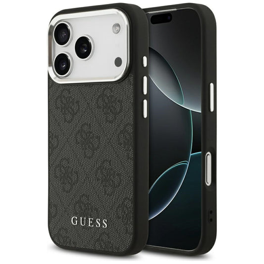 MagSafe Case for Apple iPhone 17 Pro, Guess, 4G Classic Logo, Black