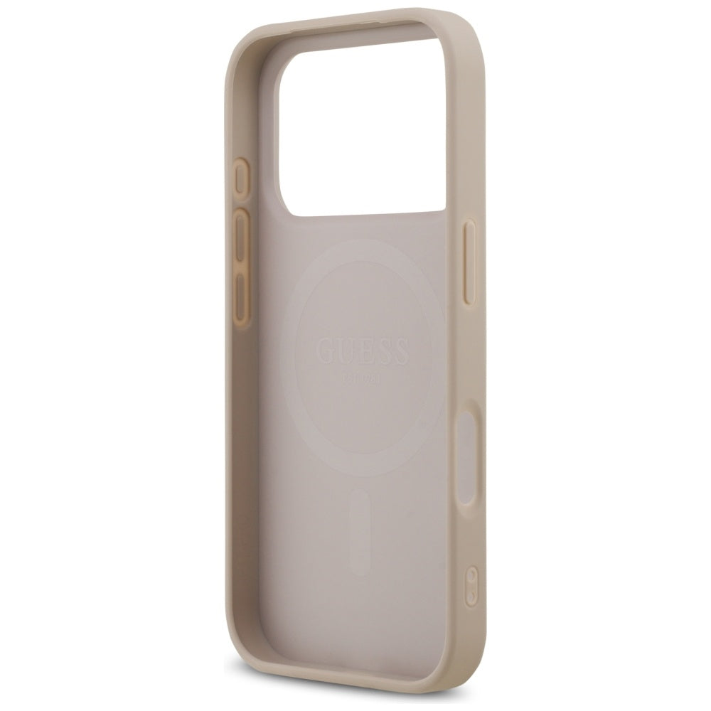 MagSafe Case for Apple iPhone 17 Pro, Guess, 4G Printed Stripes, Pink