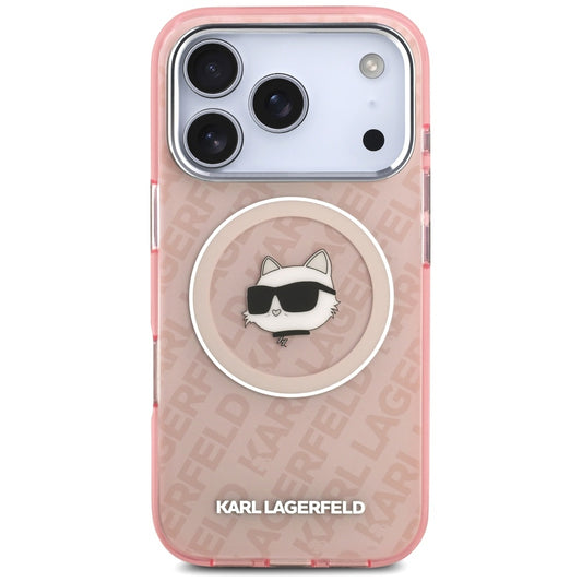 MagSafe Hülle für Apple iPhone 17 Pro, Karl Lagerfeld, IML Choupette's Head, Rosa