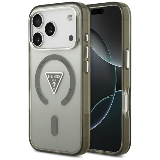 MagSafe Hülle für Apple iPhone 17 Pro Max, Guess, IML Gradient Triangle Logo, Khaki