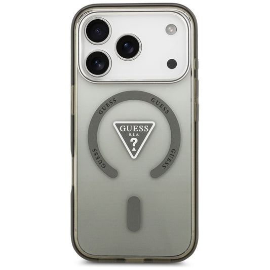 MagSafe Hülle für Apple iPhone 17 Pro Max, Guess, IML Gradient Triangle Logo, Khaki