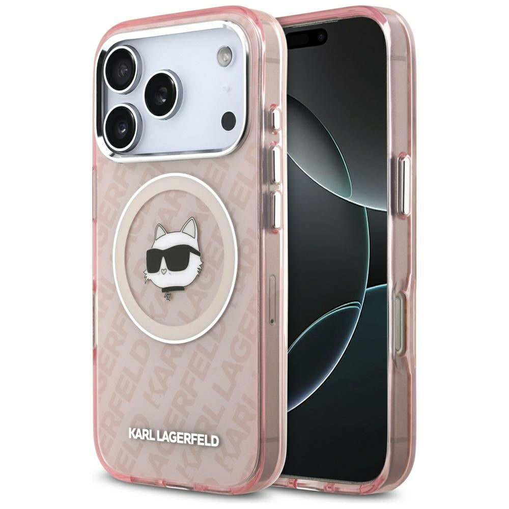 MagSafe Hülle für Apple iPhone 17 Pro Max, Karl Lagerfeld, IML Choupette's Head, Rosa