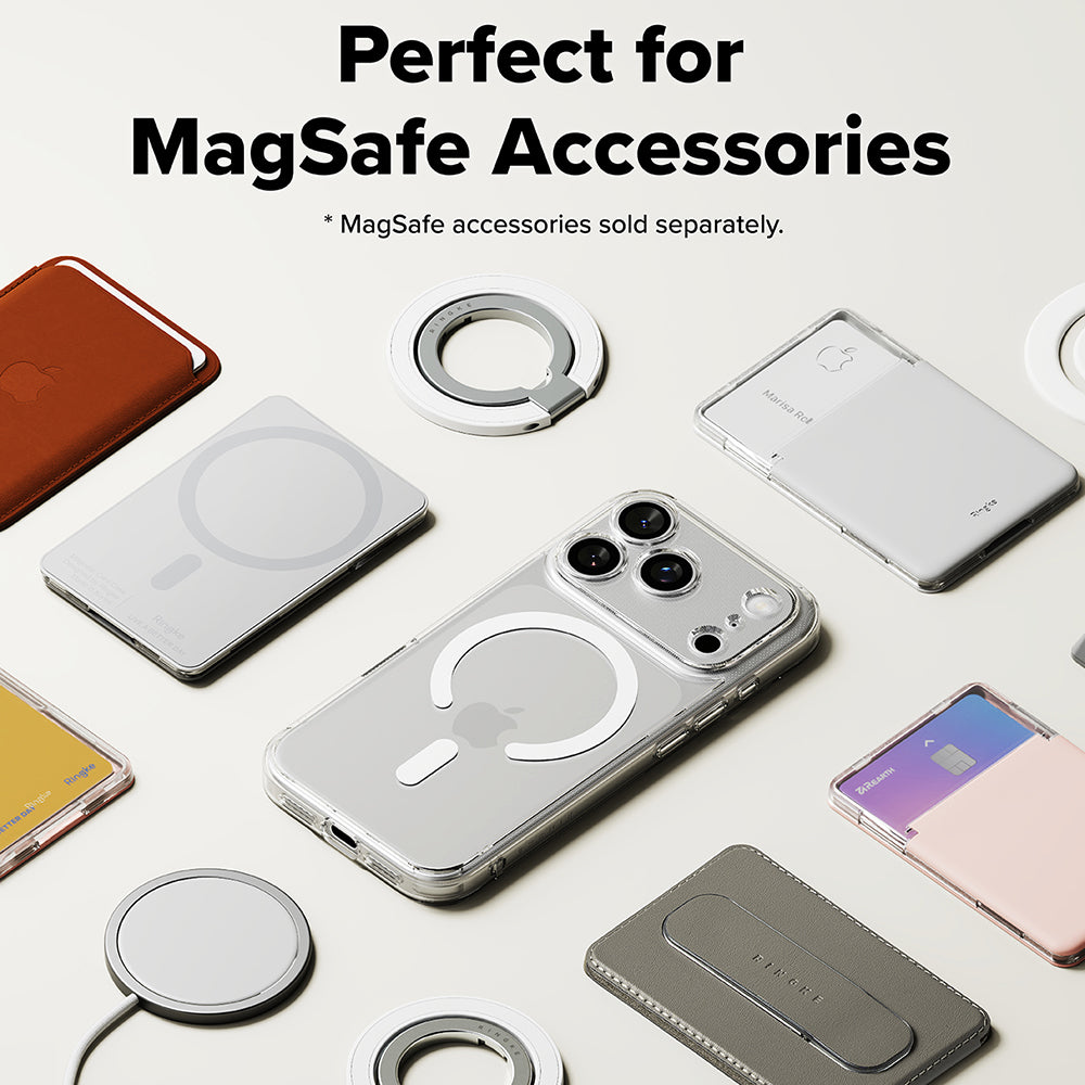 MagSafe Hülle für Apple iPhone 17 Pro Max, Ringke, Fusion, Matt Transparent