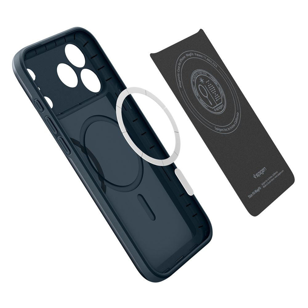 MagSafe Hülle für Apple iPhone 17 Pro Max, Spigen, Thin Fit, Blau ACS10277