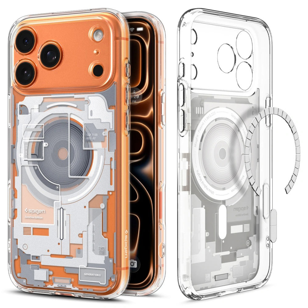 MagSafe Hülle für Apple iPhone 17 Pro Max, Spigen, Ultra Hybrid Zero One, Weiß ACS10287