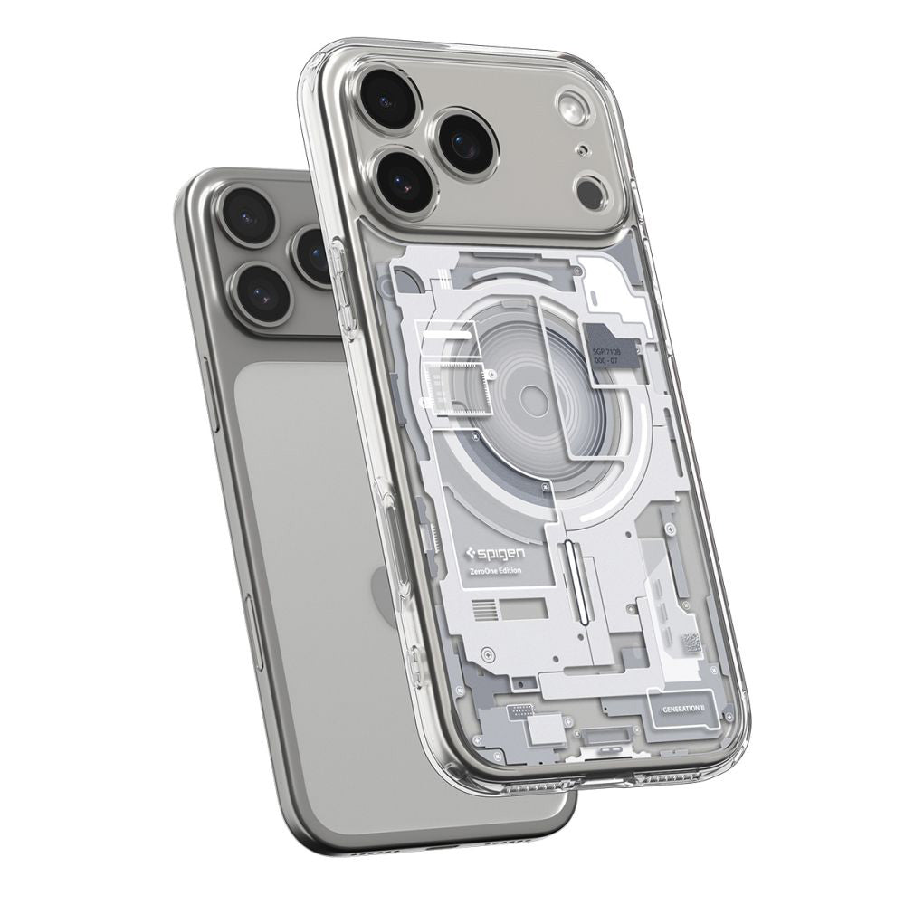 MagSafe Hülle für Apple iPhone 17 Pro Max, Spigen, Ultra Hybrid Zero One, Weiß ACS10287