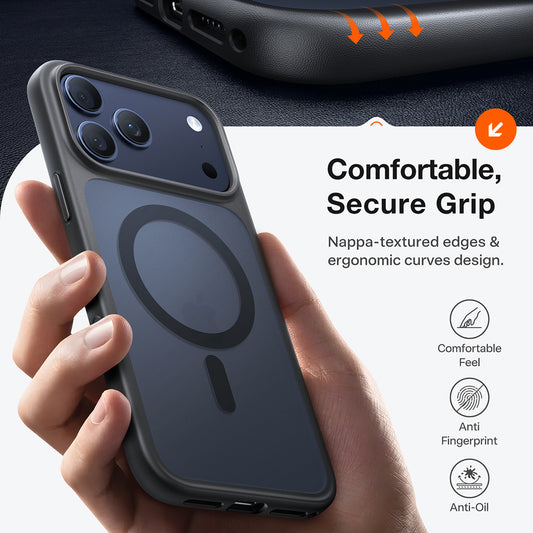 MagSafe Hülle für Apple iPhone 17 Pro Max, Torras, Guardian, Schwarz