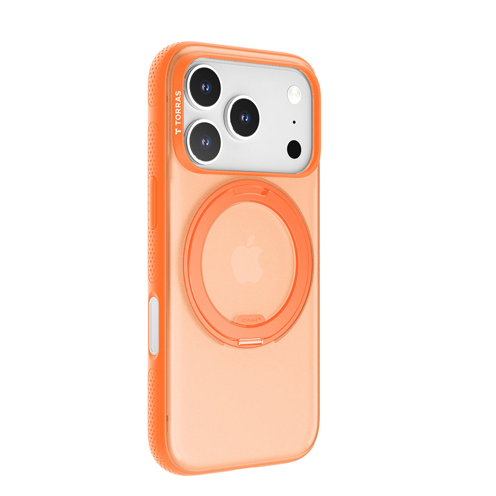 MagSafe Hülle für Apple iPhone 17 Pro Max, Torras, Ostand R Fitness, Orange