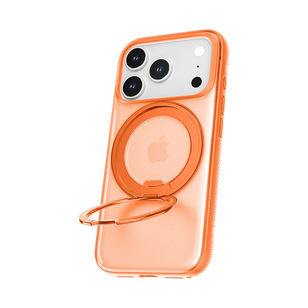 MagSafe Hülle für Apple iPhone 17 Pro Max, Torras, Ostand R Fitness, Orange