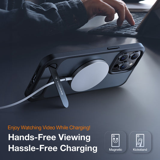 MagSafe Hülle für Apple iPhone 17 Pro Max, Torras, Pstand, Transparent