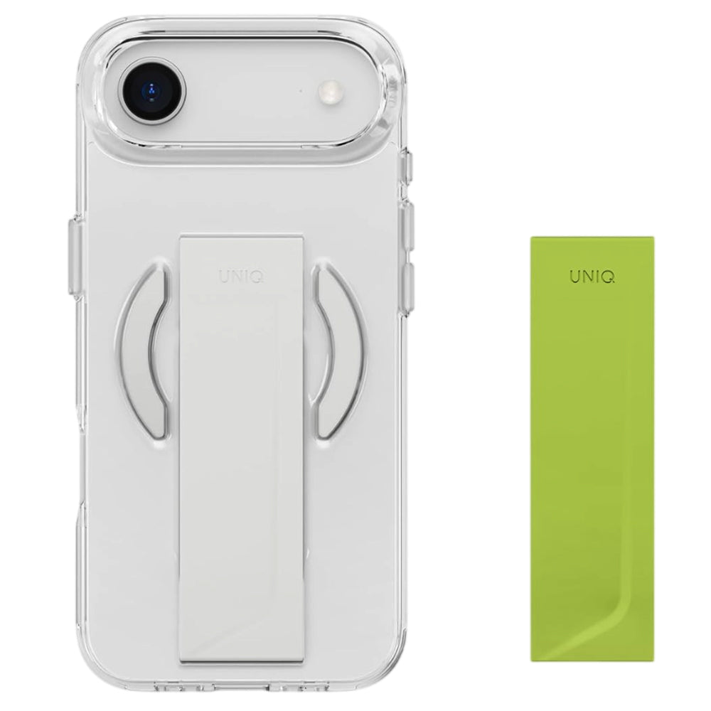 MagSafe Hülle für Apple iPhone 17 Pro Max, UNIQ, Heldro Air MagClick, Transparent Grau