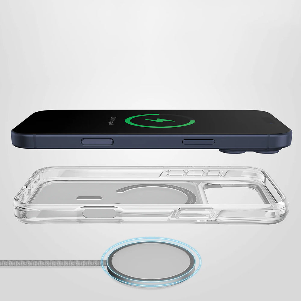 MagSafe Hülle für Apple iPhone 17 Pro Max, UNIQ, LifePro Xtreme MagClick, Transparent