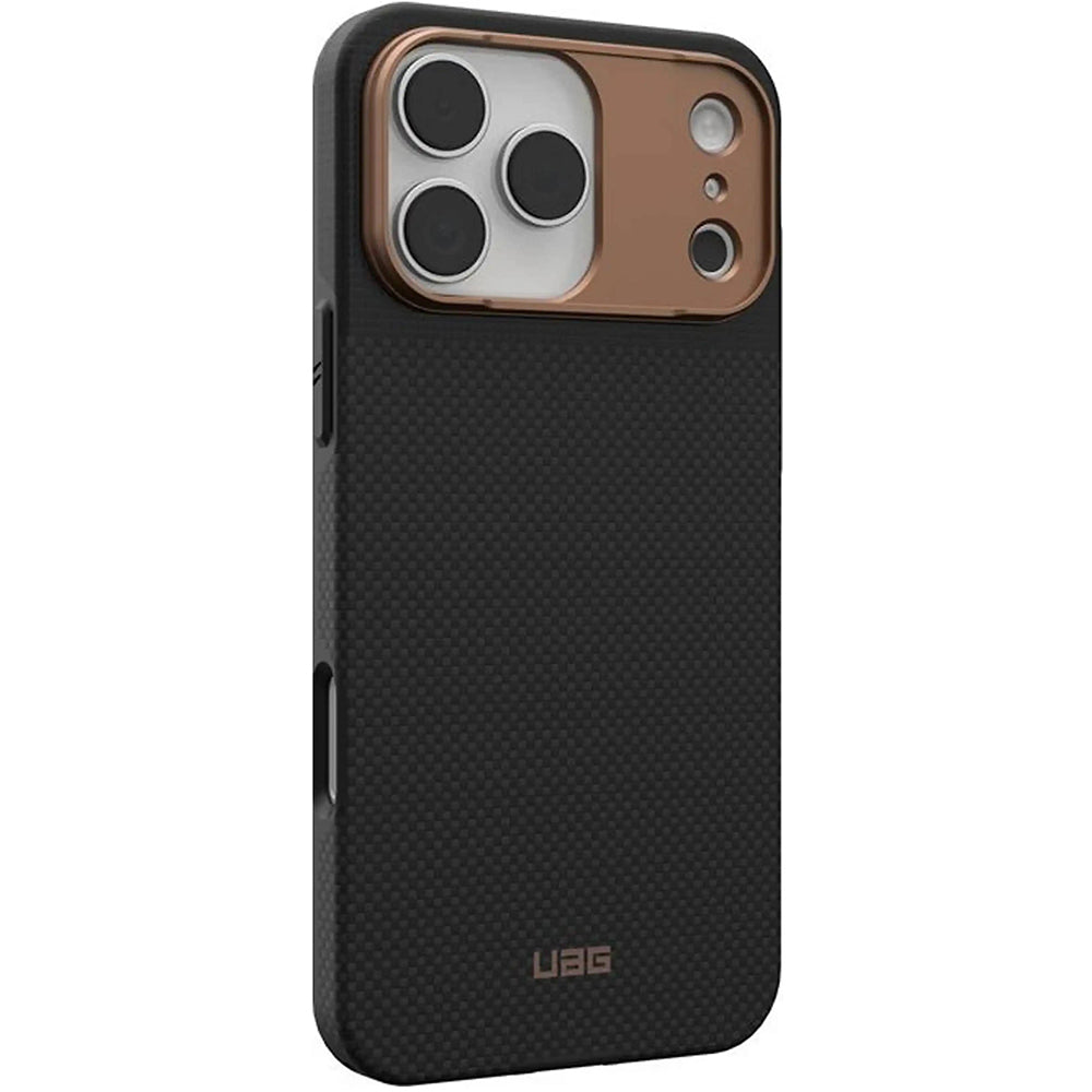 MagSafe-Hülle für Apple iPhone 17 Pro Max, Urban Armor Gear, Fibr Armr, Schwarz Bronze