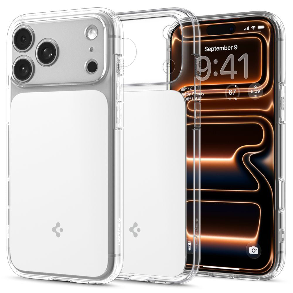 MagSafe Hülle für Apple iPhone 17 Pro, Spigen, Ultra Hybrid T, Weiß ACS10344