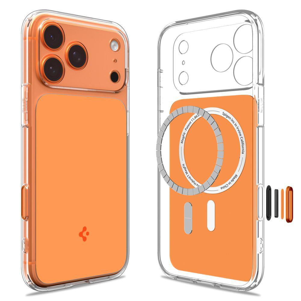 MagSafe Hülle für Apple iPhone 17 Pro, Spigen, Ultra Hybrid T, Orange ACS10477