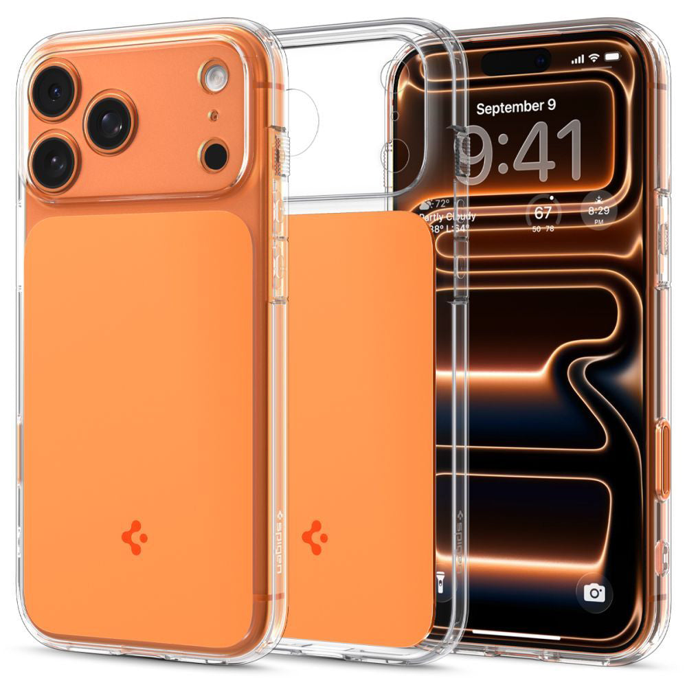MagSafe Hülle für Apple iPhone 17 Pro, Spigen, Ultra Hybrid T, Orange ACS10477