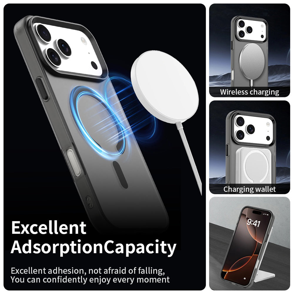 MagSafe Case for Apple iPhone 17 Pro, Techsuit, CandyCase, Black