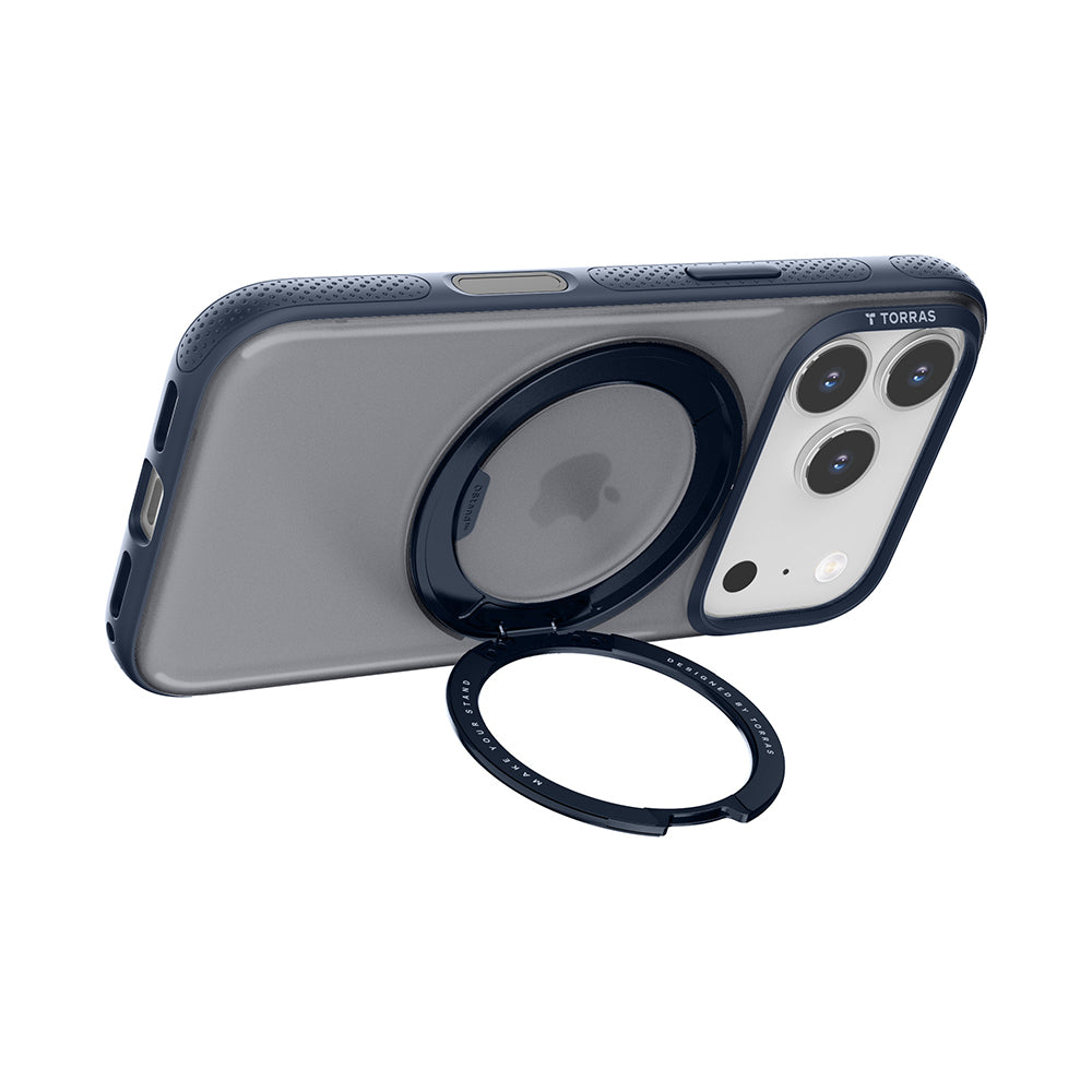 MagSafe Hülle für Apple iPhone 17 Pro, Torras, Ostand R Fitness, Marineblau