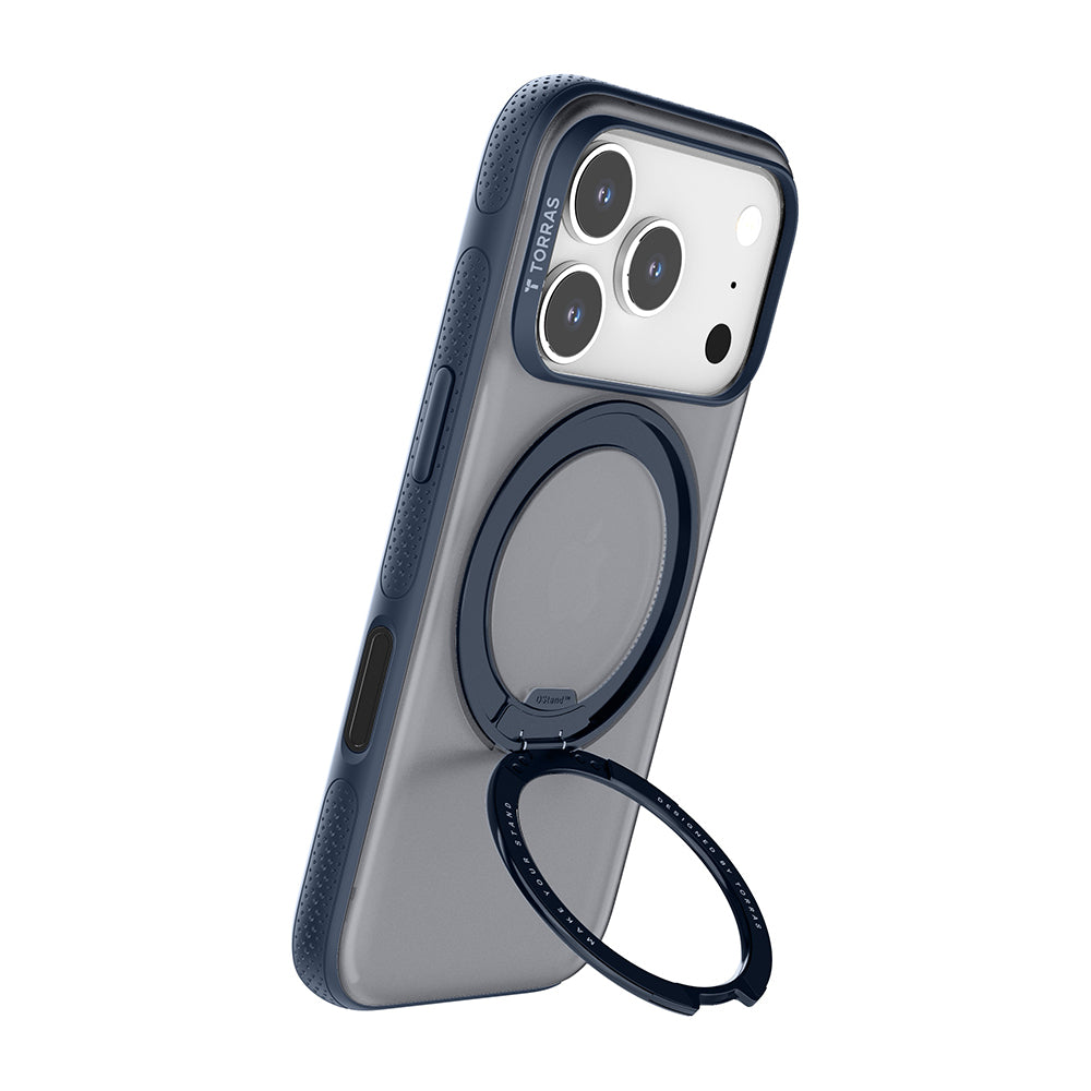 MagSafe Hülle für Apple iPhone 17 Pro, Torras, Ostand R Fitness, Marineblau