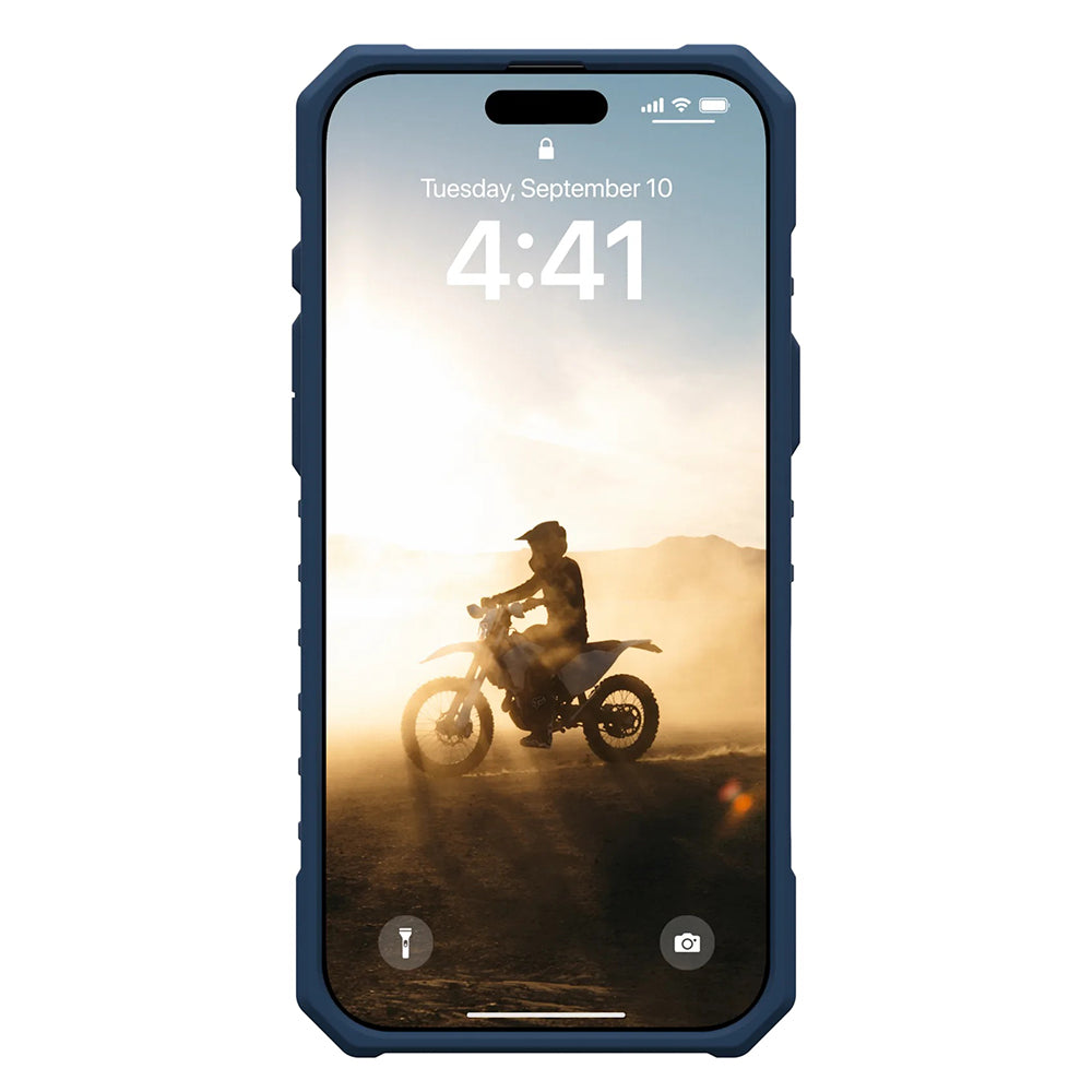 MagSafe Case for Apple iPhone 17 Pro, Urban Armor Gear, Pathfinder Clear with Lanyard, Blue
