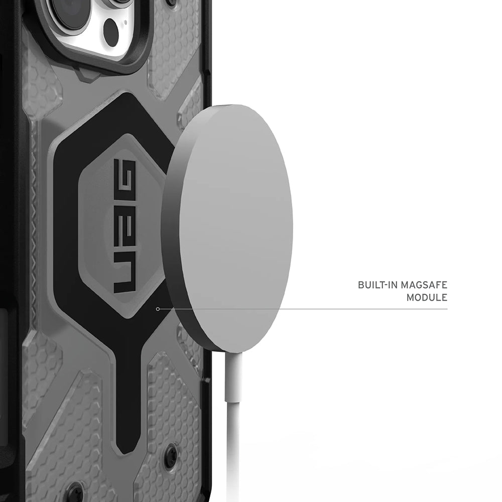 MagSafe Hülle für Apple iPhone 17 Pro, Urban Armor Gear, Pathfinder Clear, Grau