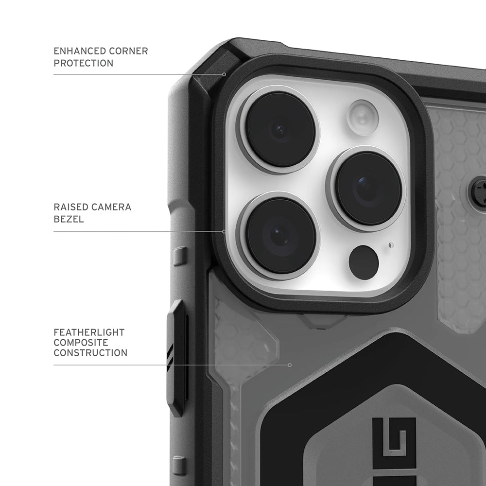 MagSafe Hülle für Apple iPhone 17 Pro, Urban Armor Gear, Pathfinder Clear, Grau