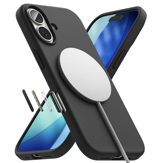 MagSafe Case for Apple iPhone 17, Ringke, Silicone, Black