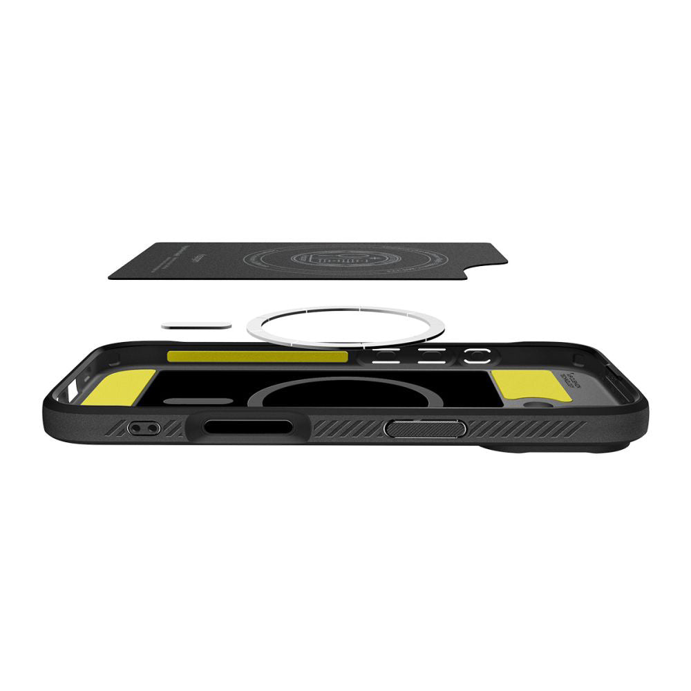 MagSafe Hülle für Apple iPhone 17, Spigen, Rugged Armor, Mattschwarz ACS10367
