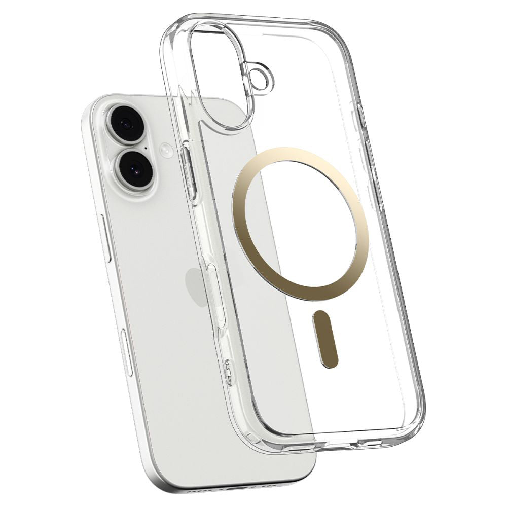 MagSafe Hülle für Apple iPhone 17, Spigen, Ultra Hybrid, Transparent Gold ACS10382