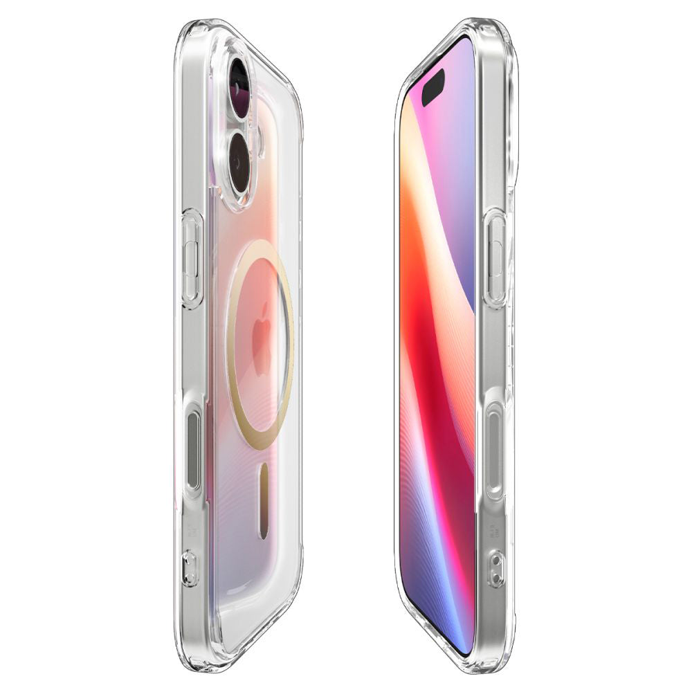 MagSafe Hülle für Apple iPhone 17, Spigen, Ultra Hybrid, Transparent Gold ACS10382