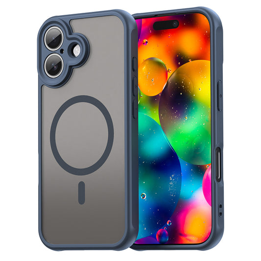 MagSafe Hülle für Apple iPhone 17, Techsuit, HaloFrost II, Marineblau