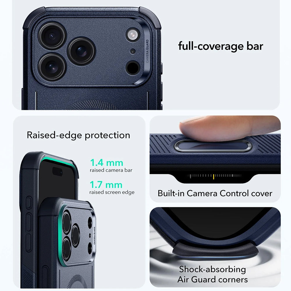 MagSafe-Hülle für Apple iPhone 18 Pro / 17 Pro, ESR, Cyber, Marineblau