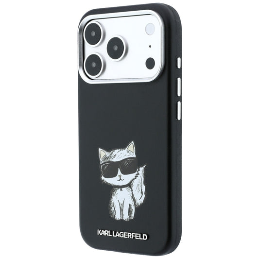 MagSafe-Hülle für Apple iPhone 18 Pro / 17 Pro, Karl Lagerfeld, Choupette Sketch, Schwarz