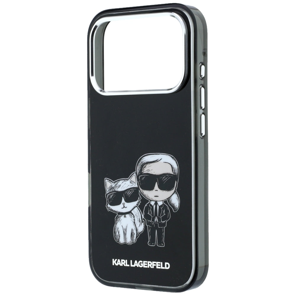 MagSafe-Hülle für Apple iPhone 18 Pro / 17 Pro, Karl Lagerfeld, IML KC Bodies Sketch Print, Schwarz