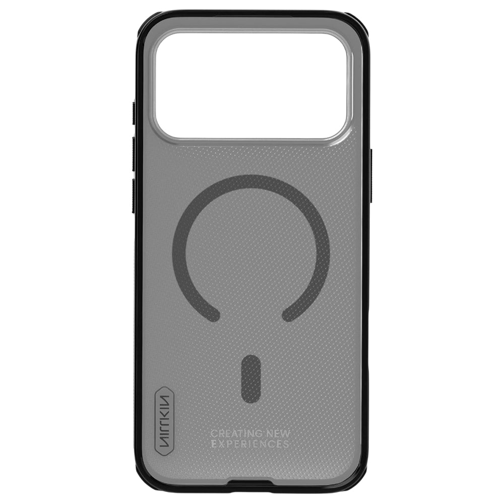 MagSafe Case for Apple iPhone 18 Pro / 17 Pro, Nillkin, Super Shield Pro, Black Satin Transparent