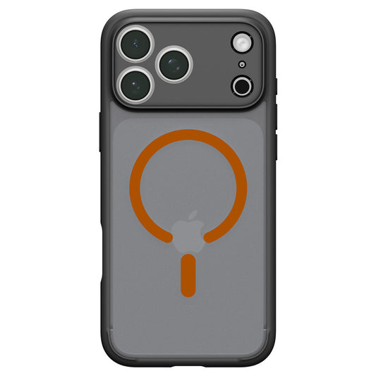 MagSafe-Hülle für Apple iPhone 18 Pro / 17 Pro, Spigen, Ultra Hybrid, Schwarz Orange Satin ACS12162