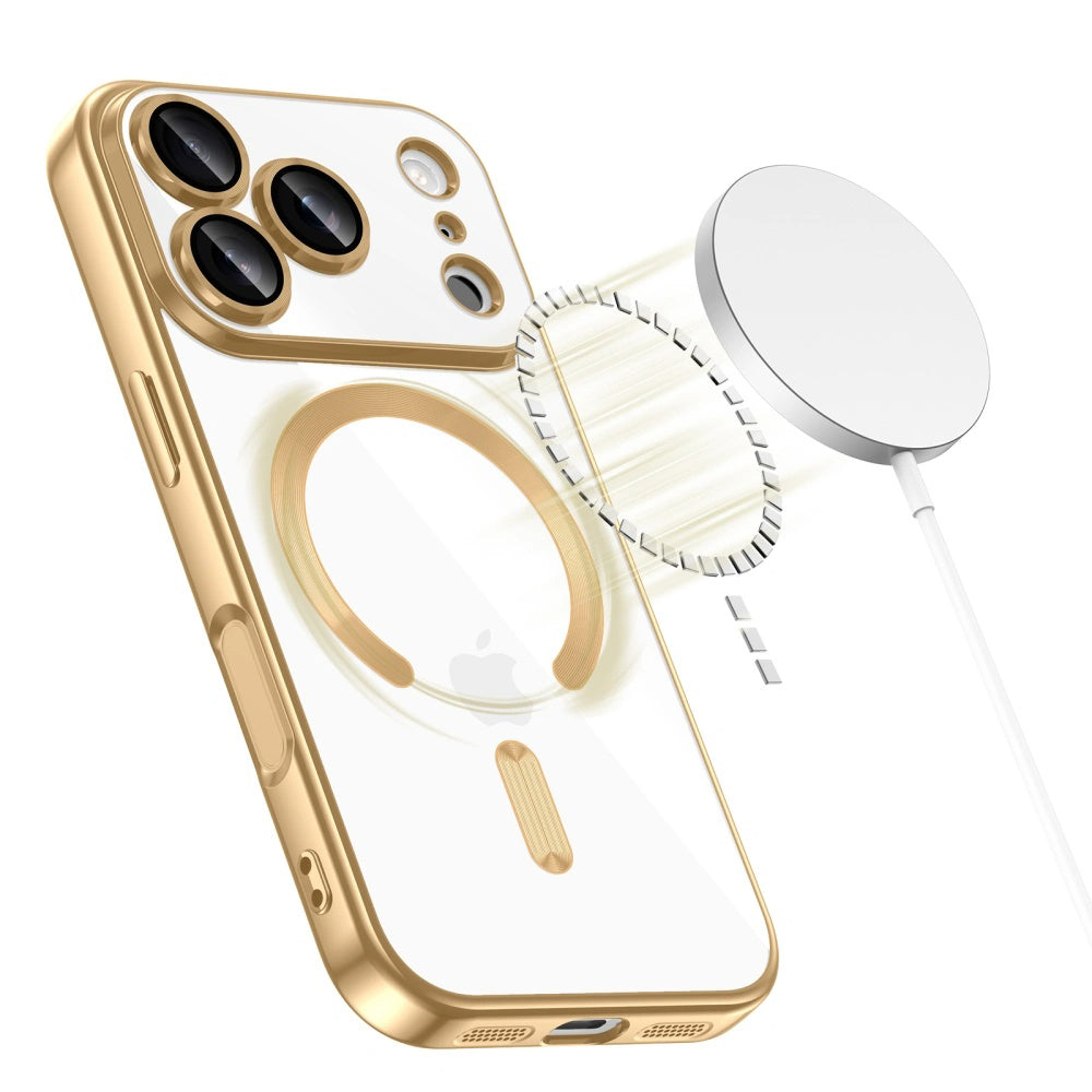 MagSafe-Hülle für Apple iPhone 18 Pro / 17 Pro, Techsuit, Luxury Crystal, Dunkelblau