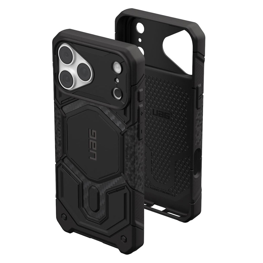 MagSafe-Hülle für Apple iPhone 18 Pro / 17 Pro, Urban Armor Gear, Monarch Pro Carbon, Schwarz