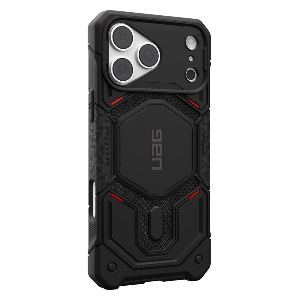 MagSafe-Hülle für Apple iPhone 18 Pro / 17 Pro, Urban Armor Gear, Monarch Pro Kevlar, Schwarz