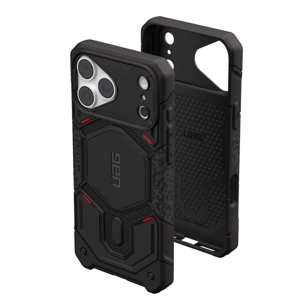MagSafe-Hülle für Apple iPhone 18 Pro / 17 Pro, Urban Armor Gear, Monarch Pro Kevlar, Schwarz
