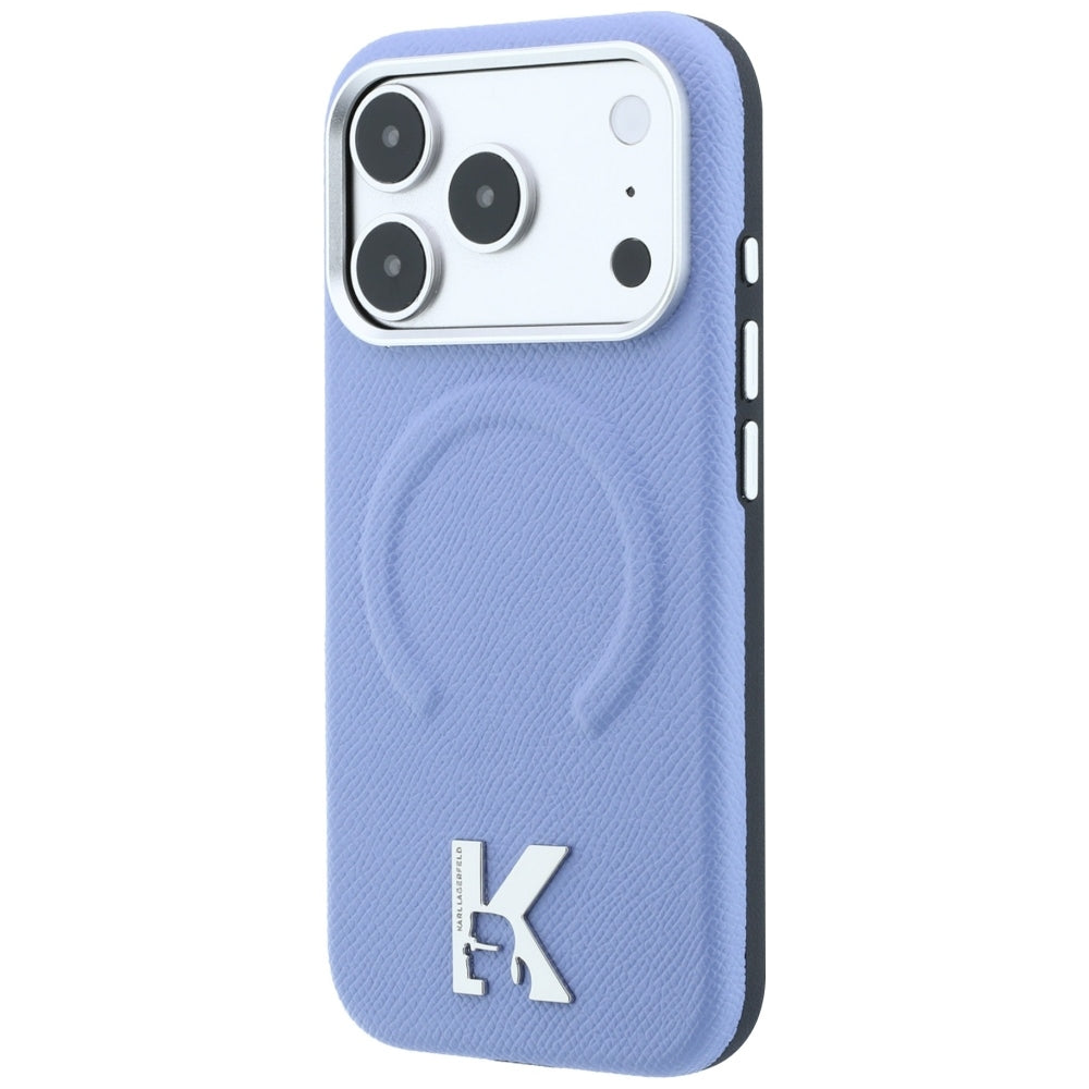 MagSafe-Hülle für Apple iPhone 18 Pro Max / 17 Pro Max, Karl Lagerfeld, geprägter Ring, Blau