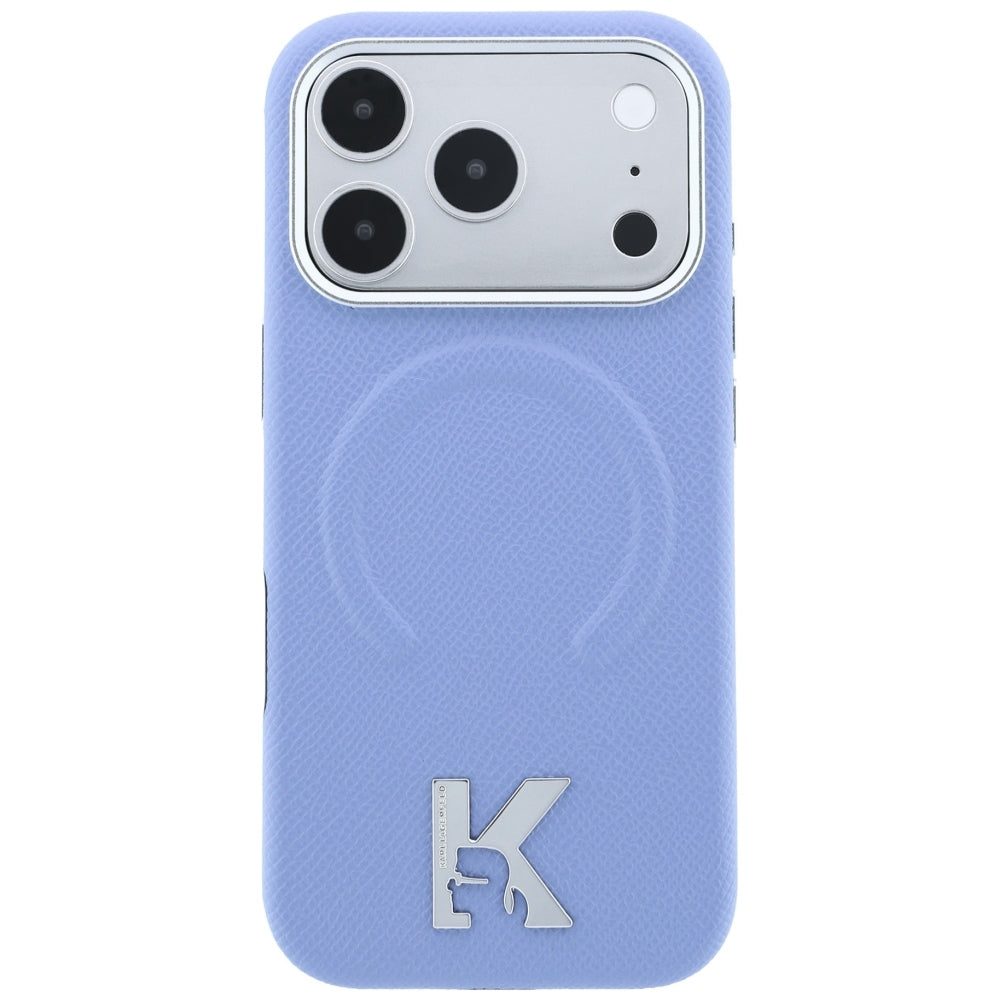 MagSafe-Hülle für Apple iPhone 18 Pro Max / 17 Pro Max, Karl Lagerfeld, geprägter Ring, Blau