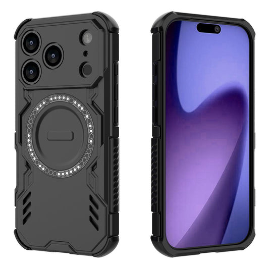 MagSafe-Hülle für Apple iPhone 18 Pro Max / 17 Pro Max, Techsuit, ArmorMag, Schwarz