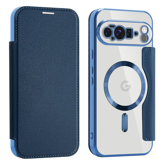 MagSafe-Hülle für Google Pixel 10 Pro XL, Techsuit, SmartMag Book, Blau