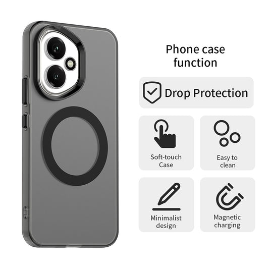 MagSafe-Hülle für Honor 400, Techsuit, CandyCase, Schwarz