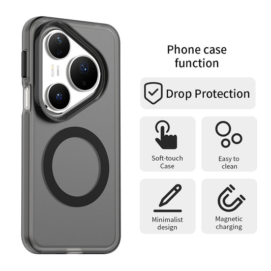 MagSafe-Hülle für Huawei Pura 80 Pro, Techsuit, CandyCase, Schwarz