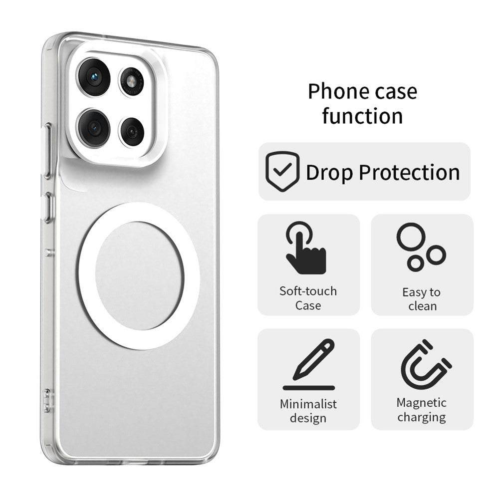 MagSafe Hülle für Motorola Moto G86, Techsuit, CandyCase, Weiß