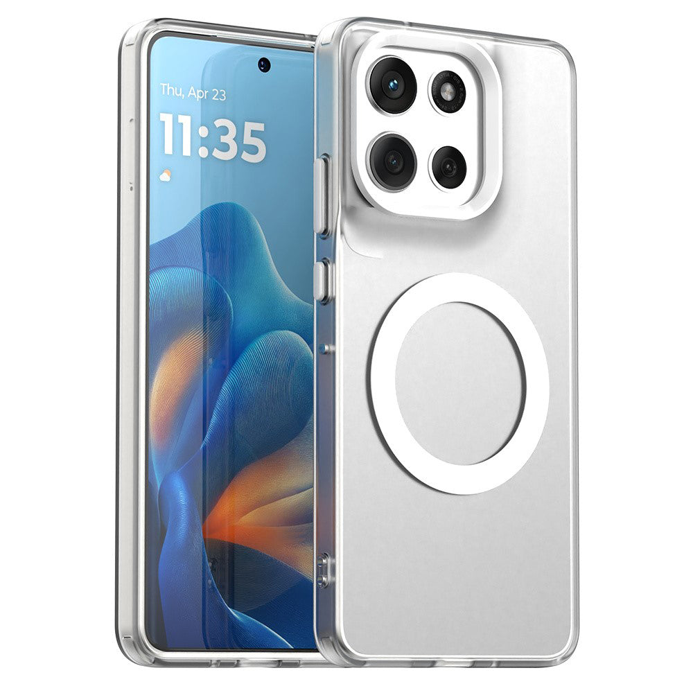 MagSafe Hülle für Motorola Moto G86, Techsuit, CandyCase, Weiß