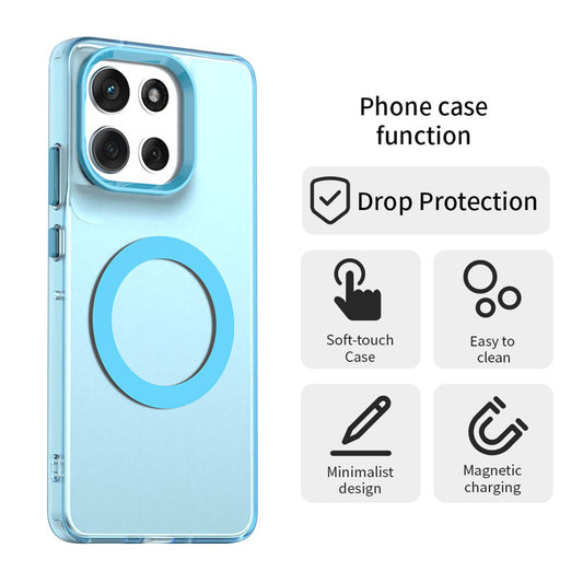 MagSafe Case for Motorola Moto G86, Techsuit, CandyCase, Blue